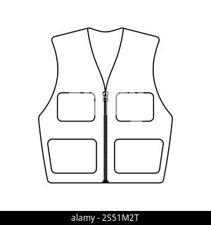 Icône de Hunter sont acquises. Fine ligne design. Vector illustration. Banque D'Images