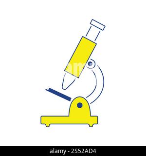 L'École de l'icône de loupe. Fine ligne design. Vector illustration. Banque D'Images