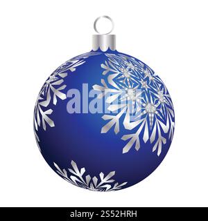 Boule de Noël (nouvel an). Couleur sur blanc. Illustration vectorielle. Banque D'Images