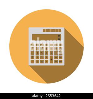 L'icône Calculatrice statistique. Télévision couleur design. Vector illustration. Banque D'Images