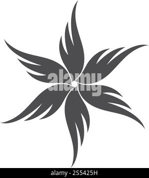 Modèle de logo WiNG Fortex motif d'icône vectorielle Illustration de Vecteur