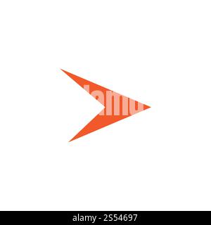 Modèle vectoriel de logo avec flèche Banque D'Images