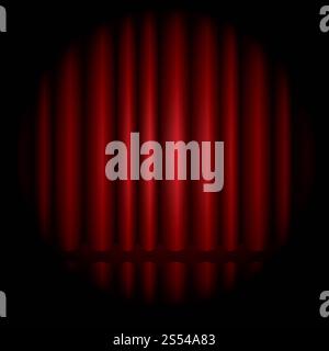Vecteur d'illustration d'arrière-plan de l'étape de rideau rouge Banque D'Images
