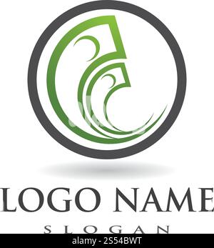 Modèle de vecteur de logo d'argent destiné aux entreprises Illustration de Vecteur