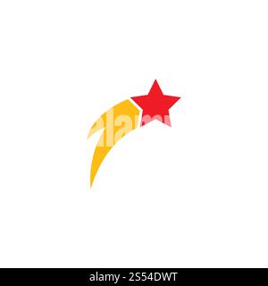 Logo Star icône vecteur modèle illustration design Banque D'Images