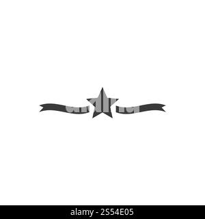 Logo Star icône vecteur modèle illustration design Banque D'Images