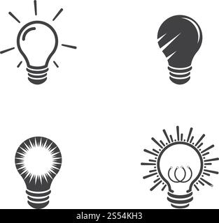 Logo lampe modèle vecteur illustration Illustration de Vecteur