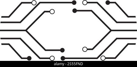 modèle de vecteur d'illustration de circuit Illustration de Vecteur