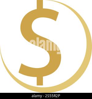 Modèle de vecteur de logo d'argent destiné aux entreprises Illustration de Vecteur