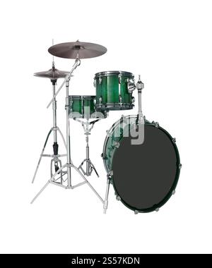 tambours isolés sur fond blanc. tambours sur fond blanc Banque D'Images