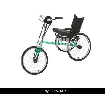 Tricycle isolé sur fond blanc. Tricycle isolé sur blanc Banque D'Images