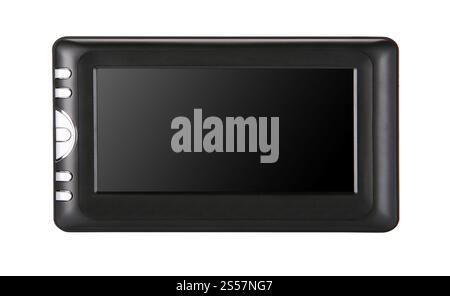 Appareil GPS isolé sur fond blanc. Périphérique GPS isolé Banque D'Images