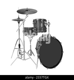 tambours isolés sur fond blanc. fûts isolés Banque D'Images