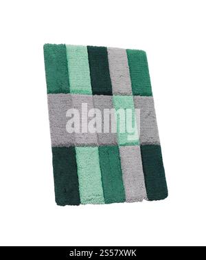 tapis de bain isolé sur fond blanc Banque D'Images
