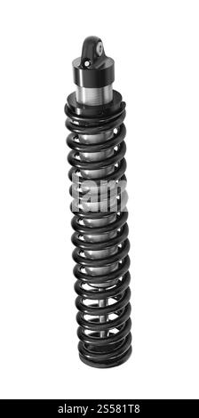 amortisseur noir isolé sur fond blanc. amortisseur noir Banque D'Images