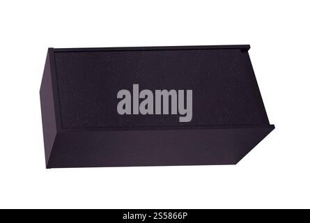 Table de chevet en bois isolated over white Banque D'Images