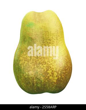 fruit de poire isolé sur blanc Banque D'Images
