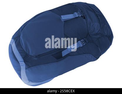 Sac à dos bleu isolé Banque D'Images