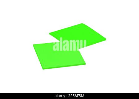 notes adhésives isolées Banque D'Images