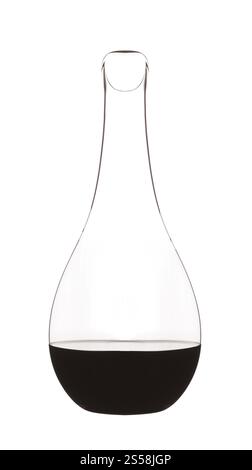 Flacon Erlenmeyer isolé sur fond blanc. Erlenmeyer isolé sur blanc Banque D'Images