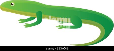 Icône de lézard exotique. Dessin animé de l'icône vectorielle de lézard exotique pour la conception Web isolé sur fond blanc. Icône de lézard exotique, style de bande dessinée Illustration de Vecteur