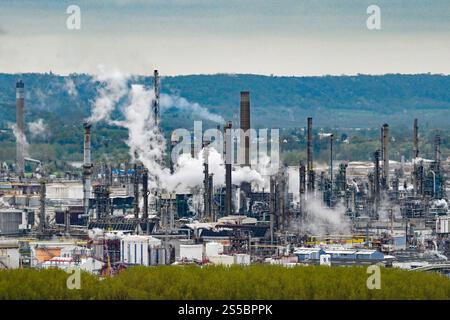Port-Jérôme-sur-Seine (Nord de la France) : ExxonMobil Banque D'Images