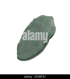 chapeau vert feutre mans isolé sur fond blanc. casquette mans en feutre vert isolée sur blanc Banque D'Images chapeau vert feutre mans isolé sur fond blanc. casquette mans en feutre vert isolée sur blanc Banque D'Images