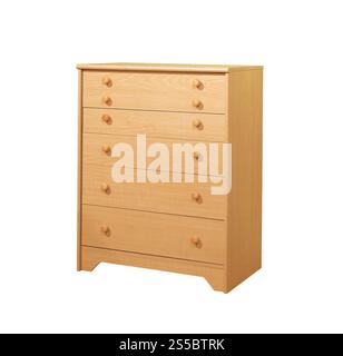 Commode isolé sur fond blanc. Commode Banque D'Images