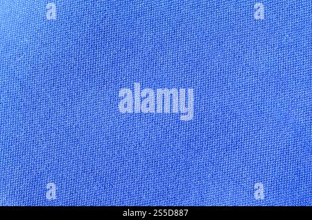 Sport bleu jersey shirt texture vêtements et l'arrière-plan Banque D'Images