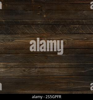 Fond de texture de bois brun foncé. Papier peint horizontal. Fond de texture de bois brun foncé Banque D'Images