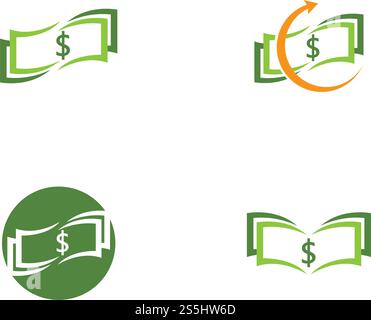 Modèle de vecteur de logo d'argent destiné aux entreprises Illustration de Vecteur