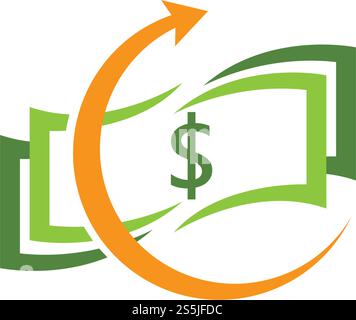 Modèle de vecteur de logo d'argent destiné aux entreprises Illustration de Vecteur