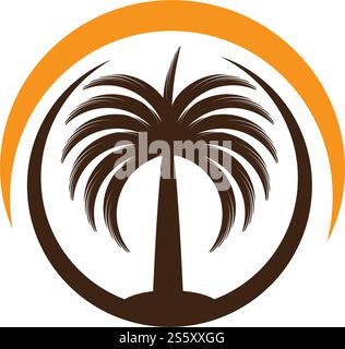 Icône d'arbre de dates modèle de logo de conception d'illustration vectorielle Illustration de Vecteur