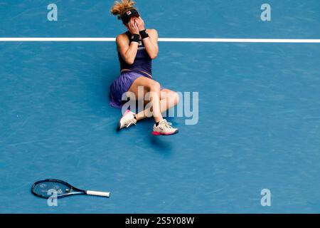 Melbourne, Australie, 15 janvier 2025. Laura Siegemund (GER) lors de l'Open d'Australie de tennis 2025 au Melbourne Park. (Photo de Frank Molter) / usage éditorial seulement! Banque D'Images