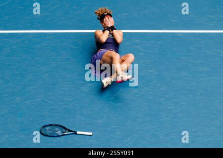 Melbourne, Australie, 15 janvier 2025. Laura Siegemund (GER) lors de l'Open d'Australie de tennis 2025 au Melbourne Park. (Photo de Frank Molter) / usage éditorial seulement! Banque D'Images