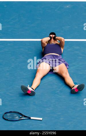 Melbourne, Australie, 15 janvier 2025. Laura Siegemund (GER) lors de l'Open d'Australie de tennis 2025 au Melbourne Park. (Photo de Frank Molter) / usage éditorial seulement! Banque D'Images