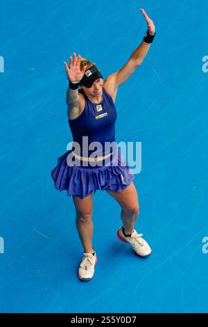Melbourne, Australie, 15 janvier 2025. Laura Siegemund (GER) lors de l'Open d'Australie de tennis 2025 au Melbourne Park. (Photo de Frank Molter) / usage éditorial seulement! Banque D'Images