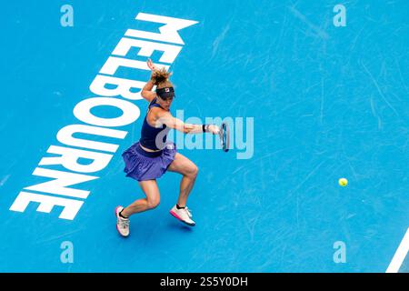 Melbourne, Australie, 15 janvier 2025. Laura Siegemund (GER) lors de l'Open d'Australie de tennis 2025 au Melbourne Park. (Photo de Frank Molter) / usage éditorial seulement! Banque D'Images
