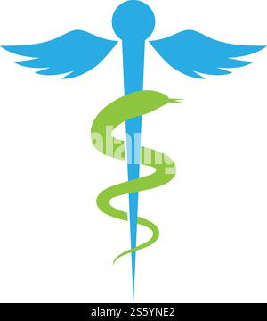 Modèle d'illustration vectorielle du logo Snake Illustration de Vecteur