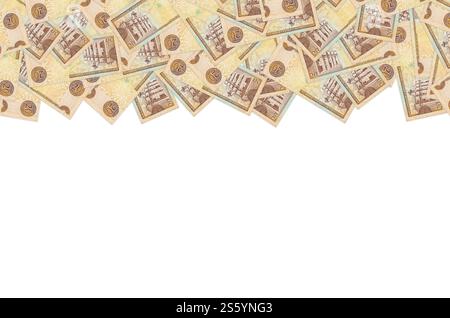 Bâtiment Panteon Nacional représenté sur une vieille note de 20 peso monnaie de la république dominicaine. Bec arrière orange. Bâtiment Panteon Nacional représenté sur l'ancien Banque D'Images