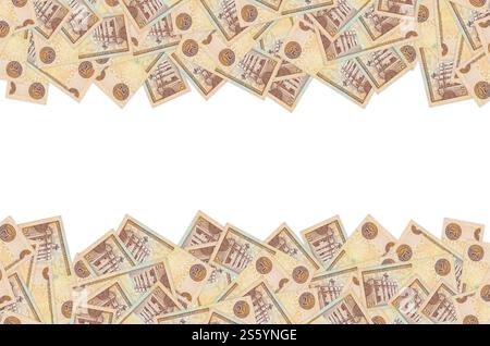 Bâtiment Panteon Nacional représenté sur une vieille note de 20 peso monnaie de la république dominicaine. Bec arrière orange. Bâtiment Panteon Nacional représenté sur l'ancien Banque D'Images