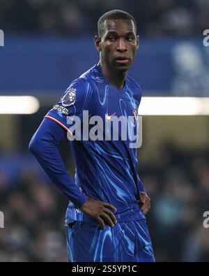 Nicolas Jackson de Chelsea lors du match de premier League Chelsea vs Bournemouth à Stamford Bridge, Londres, Royaume-Uni, 14 janvier 2025 (photo de Gareth Evans/News images) Banque D'Images