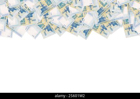 Fontaine Royale de Visegrad sur Hongrie 1000 Forint 2006 motif gros plan du billet de banque. Fontaine royale de Visegrad sur le modèle de billet de banque Hongrie 1000 Forint 2006 Banque D'Images