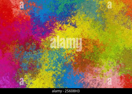 Explosion de couleur d'image de fond, interaction de couleurs vives Banque D'Images