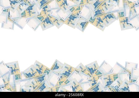 Fontaine Royale de Visegrad sur Hongrie 1000 Forint 2006 motif gros plan du billet de banque. Fontaine royale de Visegrad sur le modèle de billet de banque Hongrie 1000 Forint 2006 Banque D'Images