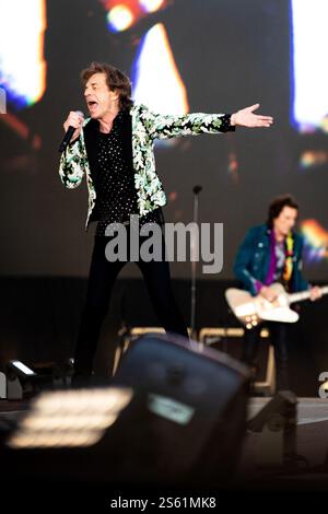 Londres, Royaume-Uni - 25 juin 2020 : les Rolling Stones se produisent à l'American Express British Summertime à Hyde Park, Londres Banque D'Images