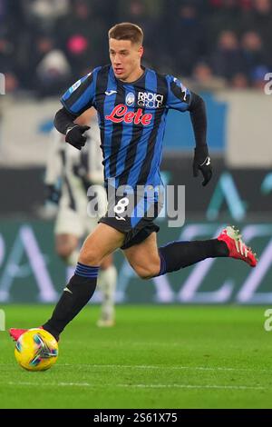 Bergame, Italie du Nord - mardi 14 janvier 2025. Mario Palasic d'Atalanta lors du match de football Serie A entre Atalanta et Juventus au stade Gewiss de Bergame, Italie du Nord - mardi 14 janvier 2025. Sport - Soccer . (Photo de Spada/Lapresse) crédit : LaPresse/Alamy Live News Banque D'Images