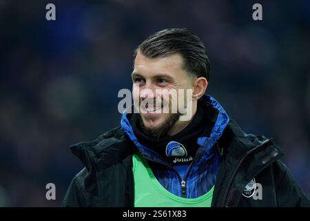 Bergame, Italie du Nord - mardi 14 janvier 2025. AtalantaÕs Lazar Samardzic lors du match de Serie A entre Atalanta et Juventus au stade Gewiss à Bergame, Italie du Nord - mardi 14 janvier 2025. Sport - Soccer . (Photo de Spada/Lapresse) crédit : LaPresse/Alamy Live News Banque D'Images