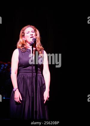 New Orleans, LOUISIANE, États-Unis - 28 mars 2015 : Ana Gasteyer, ancienne élève de SNL, se produit au New Orleans Center for Creative Arts (NOCCA) Benefit Banque D'Images