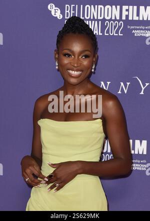 Zephani Idoko assiste à 'Nanny' - première européenne pendant le BFI London film Festival, au Southbank Centre, Royal Festival Hall à Londres, en Angleterre. Vendredi 7 octobre 2022 Banque D'Images